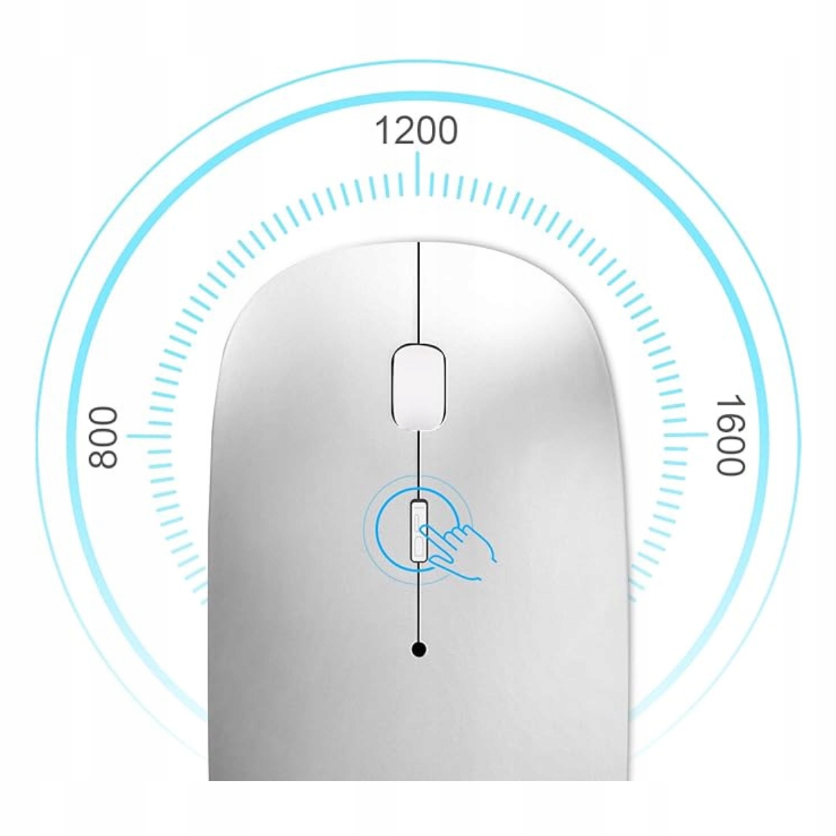 CICHA MYSZKA BEZPRZEWODOWA MYSZ KOMPUTEROWA GAMINGOWA KOMPUTERA LAPTOPA TV Kod producenta M300 - MYSZKA BLUETOOTCH BEZPRZEWODOWA