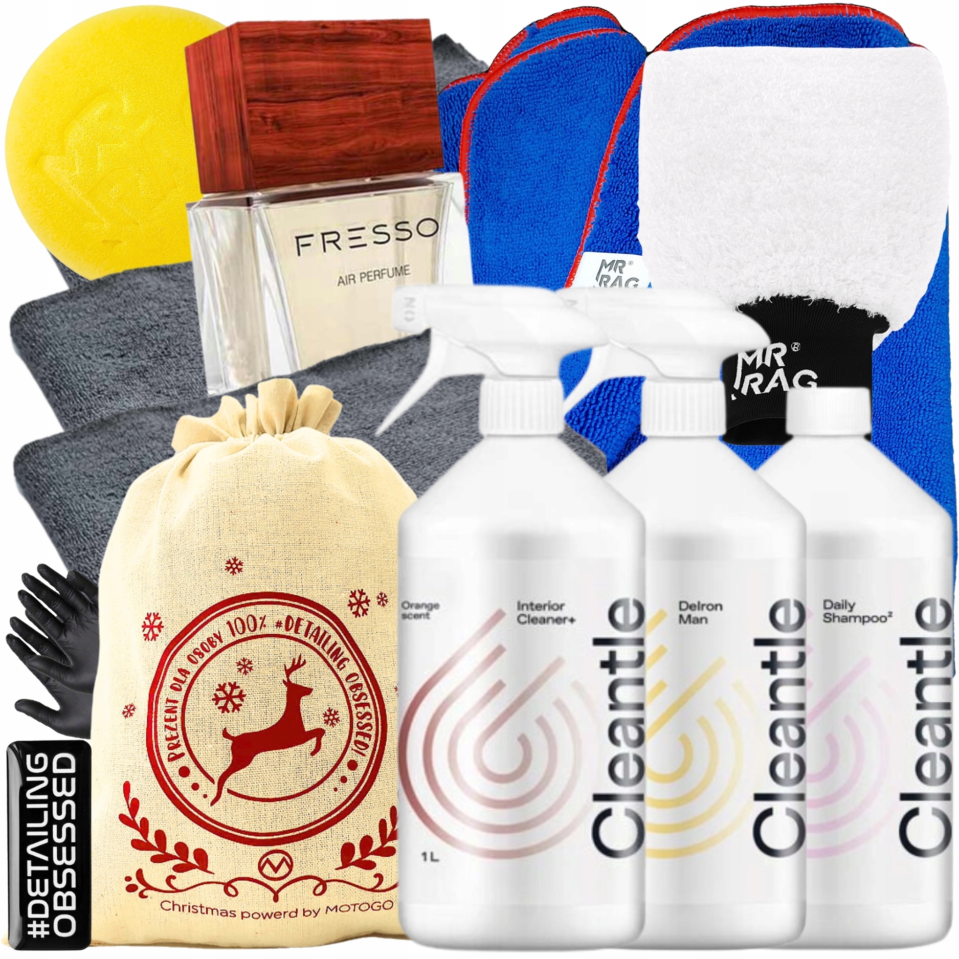 CLEANTLE DUŻY ZESTAW MIX KOSMETYKÓW NA PREZENT + PERFUMY SAMOCHODOWE