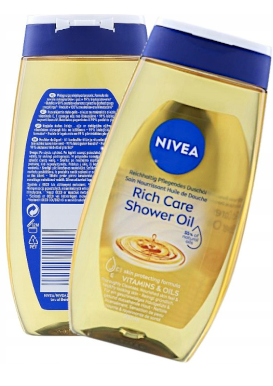 NIVEA OLEJEK NATURAL OIL ZEL POD PRYSZNIC 200ml Marka Nivea