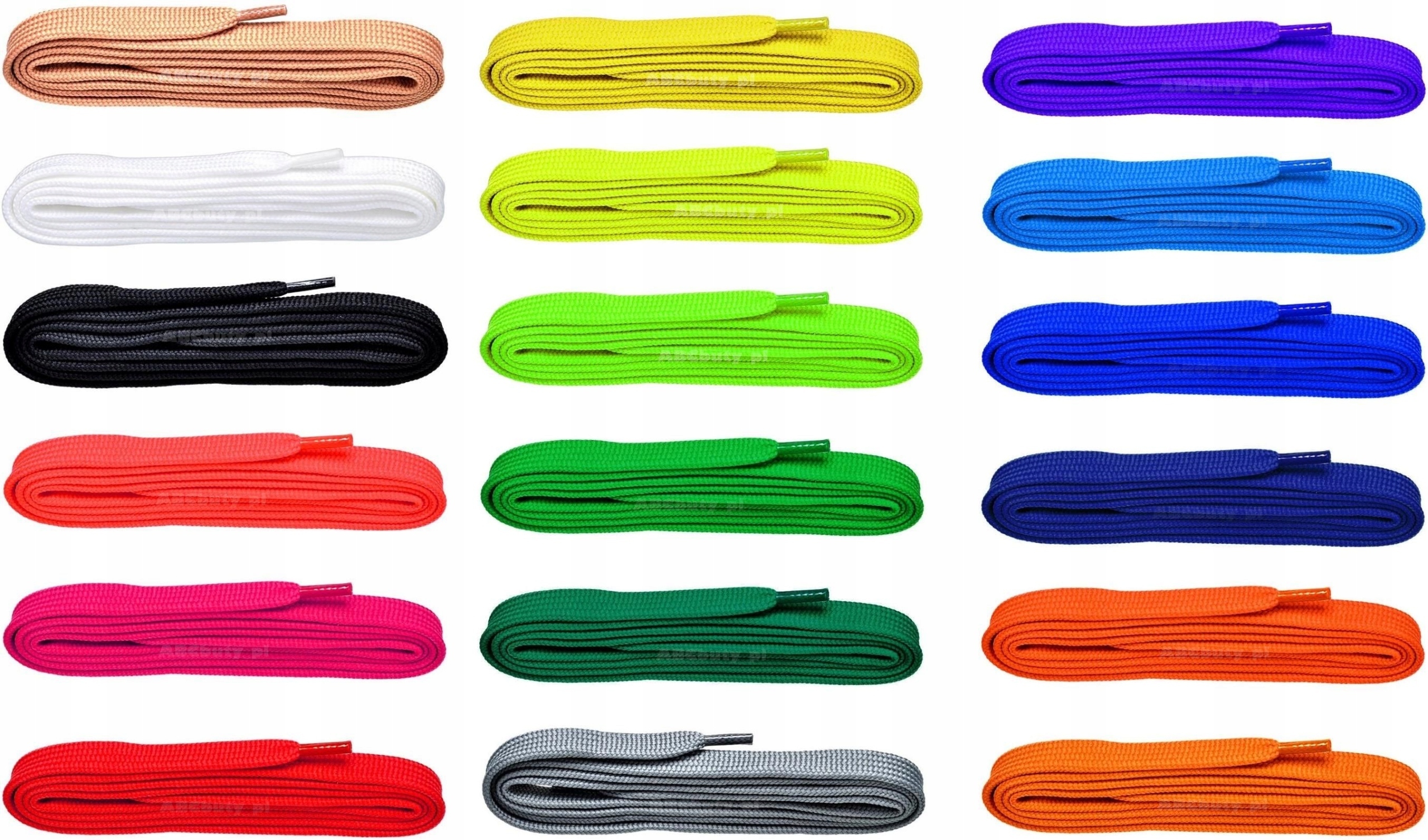 SZAFIROWE PŁASKIE POLIESTROWE SZNUROWADŁA 160 cm Marka inna