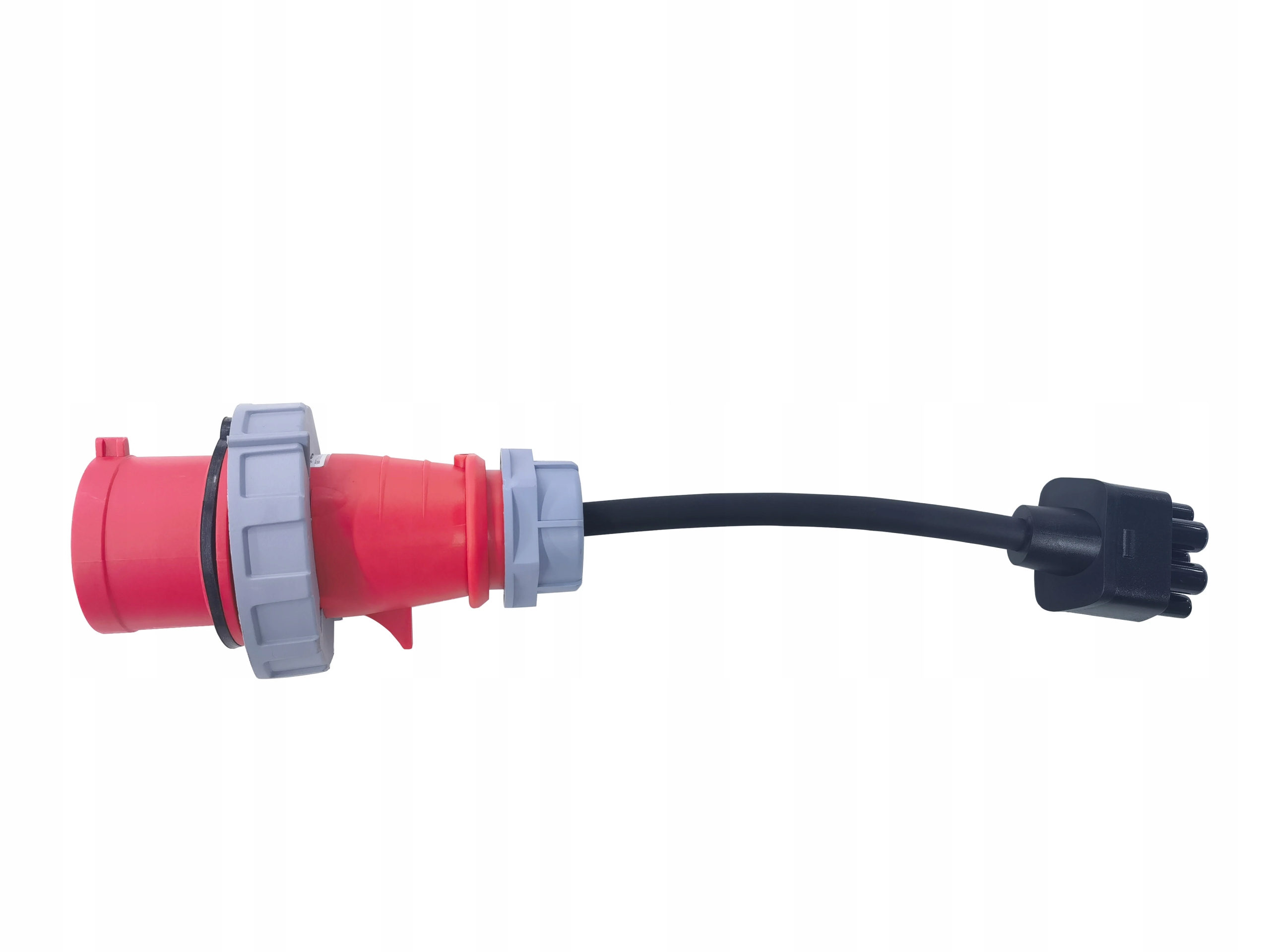 Tesla Gen 2 Nema adaptér Elvix TS-3P32-CEE 22KW červený