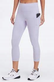 Fabletics Legginsy Gładkie Damskie Fioletowe S Vwe