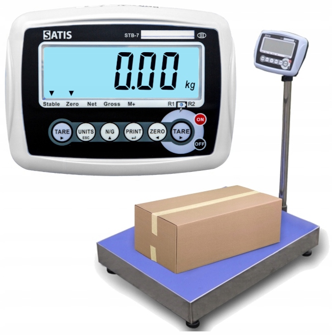 WAGA MAGAZYNOWA do 150kg SKLEPOWA PLATFORMOWA Satis Z LEGALIZACJĄ 60x70