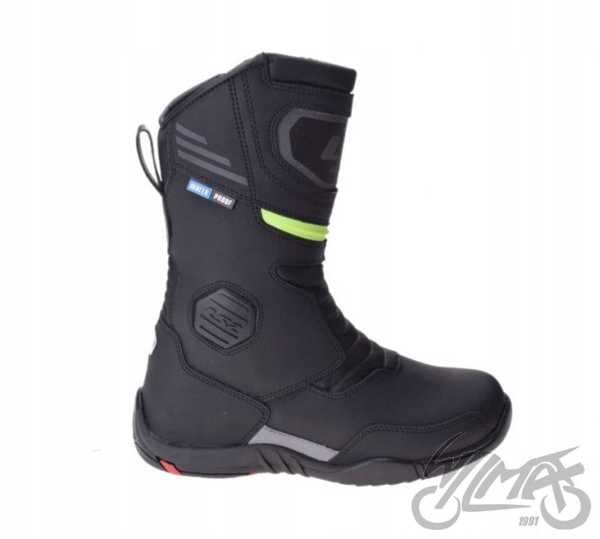 BUTY MOTOCYKLOWE LS2 GOBY MAN WP BLACK H-V YELLOW 45 Model GOBY MAN WP