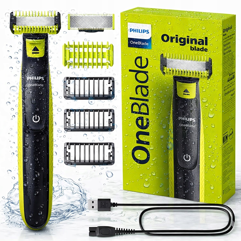 Holicí Strojek Pánský Philips Oneblade QP2824/10 2 Čepele Obličej A Tělo Voděodolný