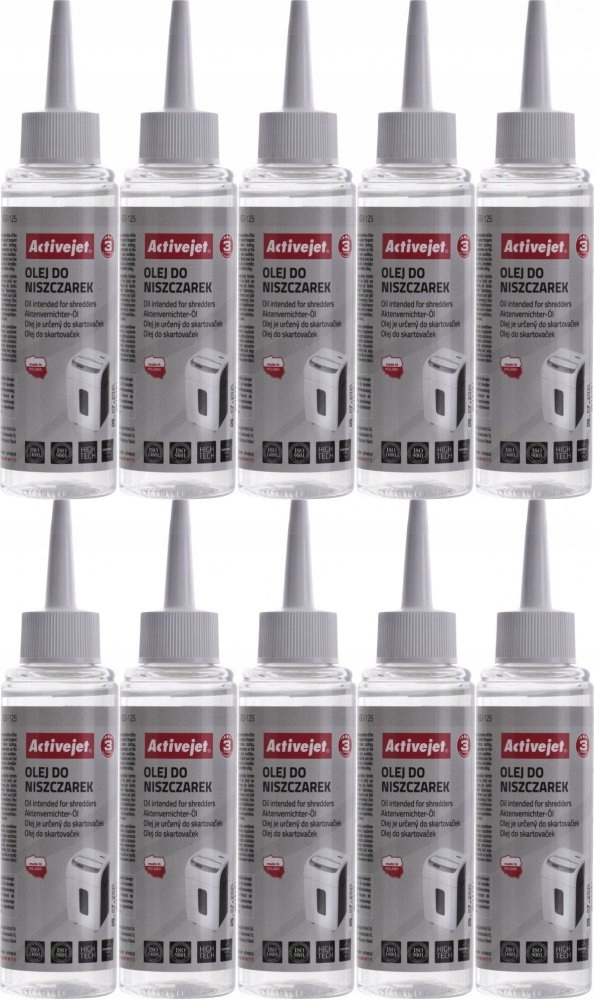 Olej do niszczarek Activejet ASO-125 125ml x10