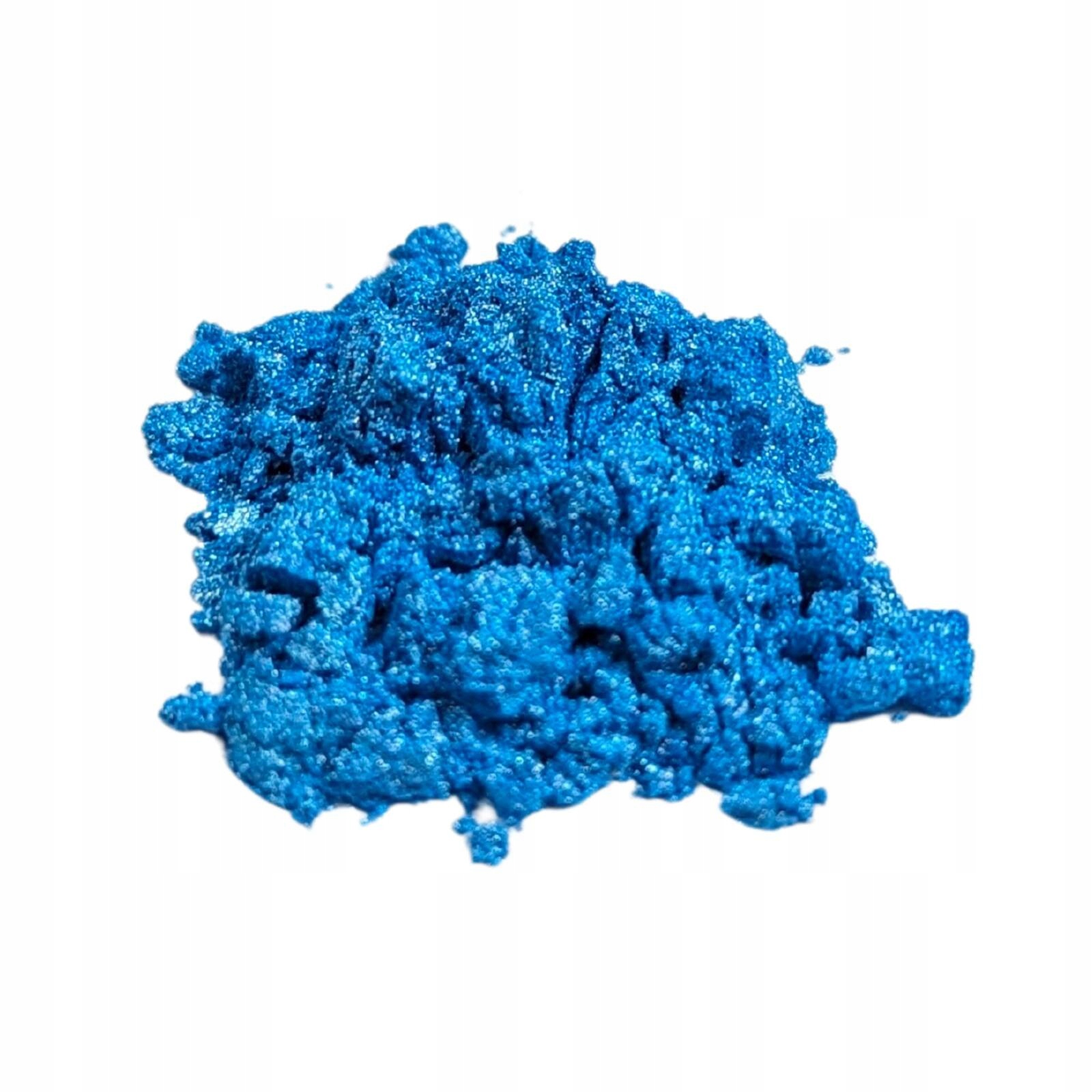 Slída perleťová Modrá přírodní pigment 100g na barvení voskového mýdla