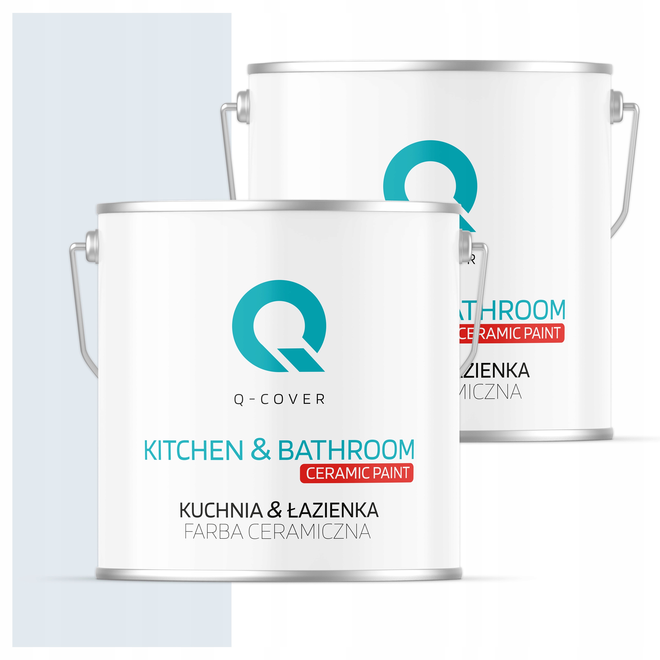 Farba do kuchyne a kúpeľne Umývateľná 5L Hlboká matná Biela rozbitá do modrej farby