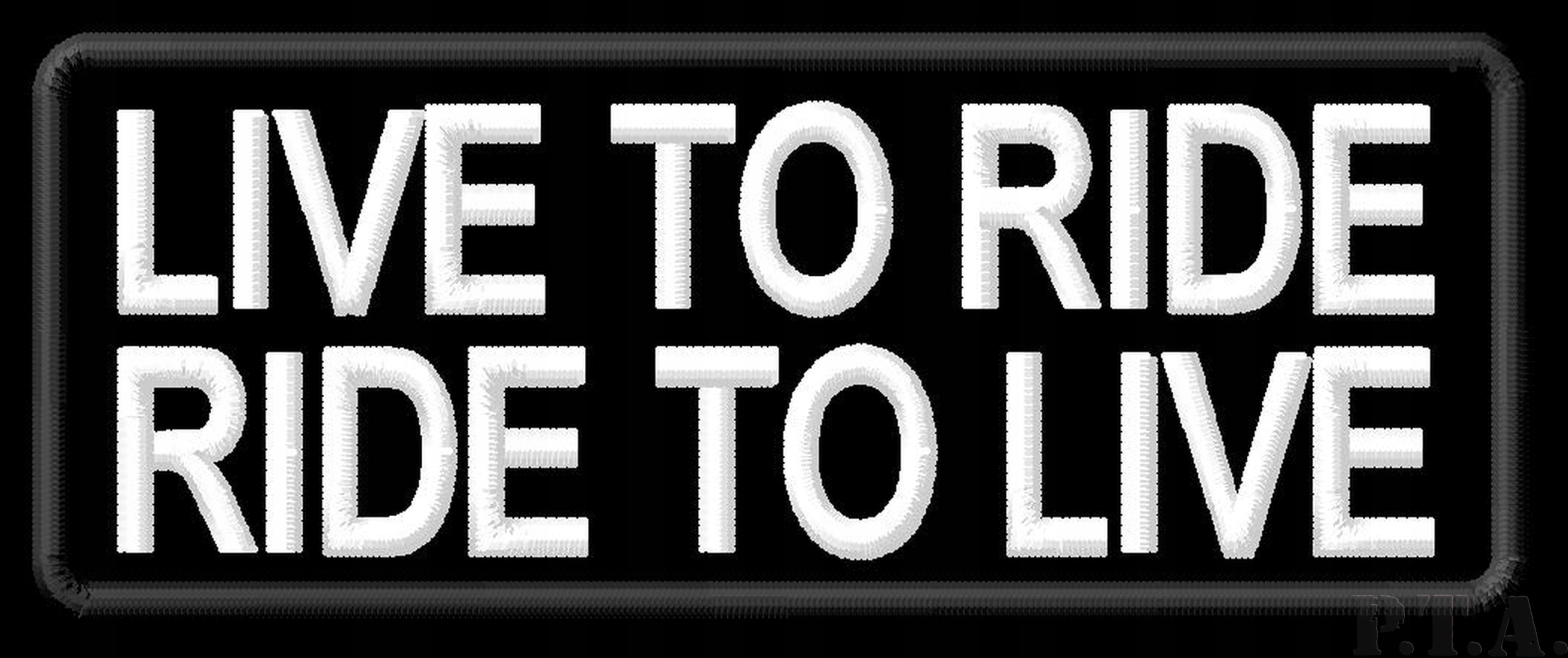 LIVE TO RIDE - RIDE TO LIVE - Naszywka termo