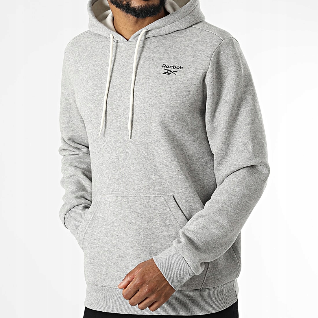 2920PÁNSKÁ Mikina Reebok Klokanka S Kapucí Přes Hlavu Bavlna 3XL