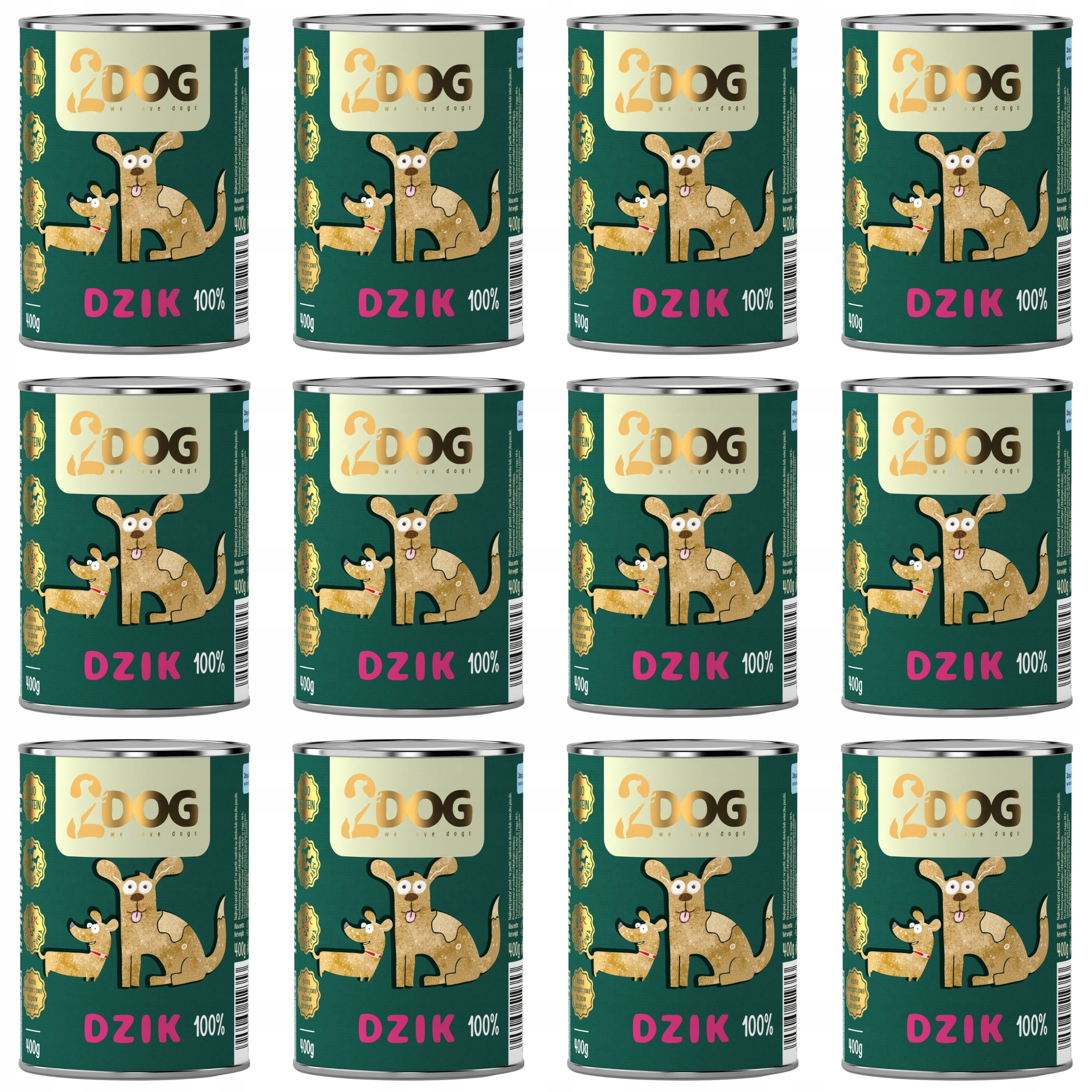 Levně Vlhké Krmivo Pro Psy 100% Divočák 400 G Monoproteinové Bez Obilovin Hypoalergenní