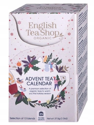 Adventní kalendář sada bílých čajů (25x2) Bio 37,5 g
