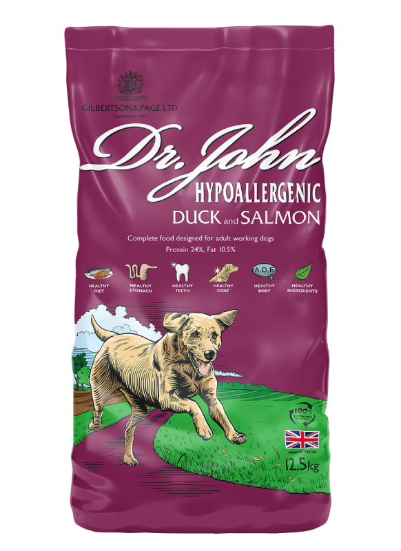 hipoalergiczna karma dla psa 12.5 kg Dr John kaczka z łososiem bez kurczaka