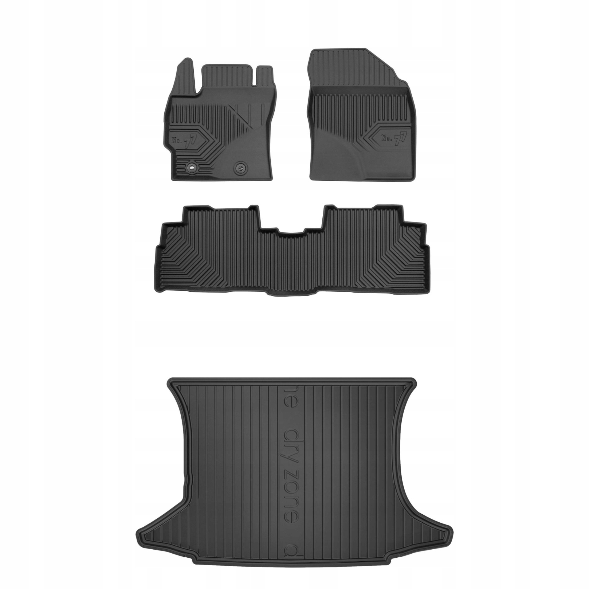 Sada gumových kobercov a rohoží pre Toyota Verso