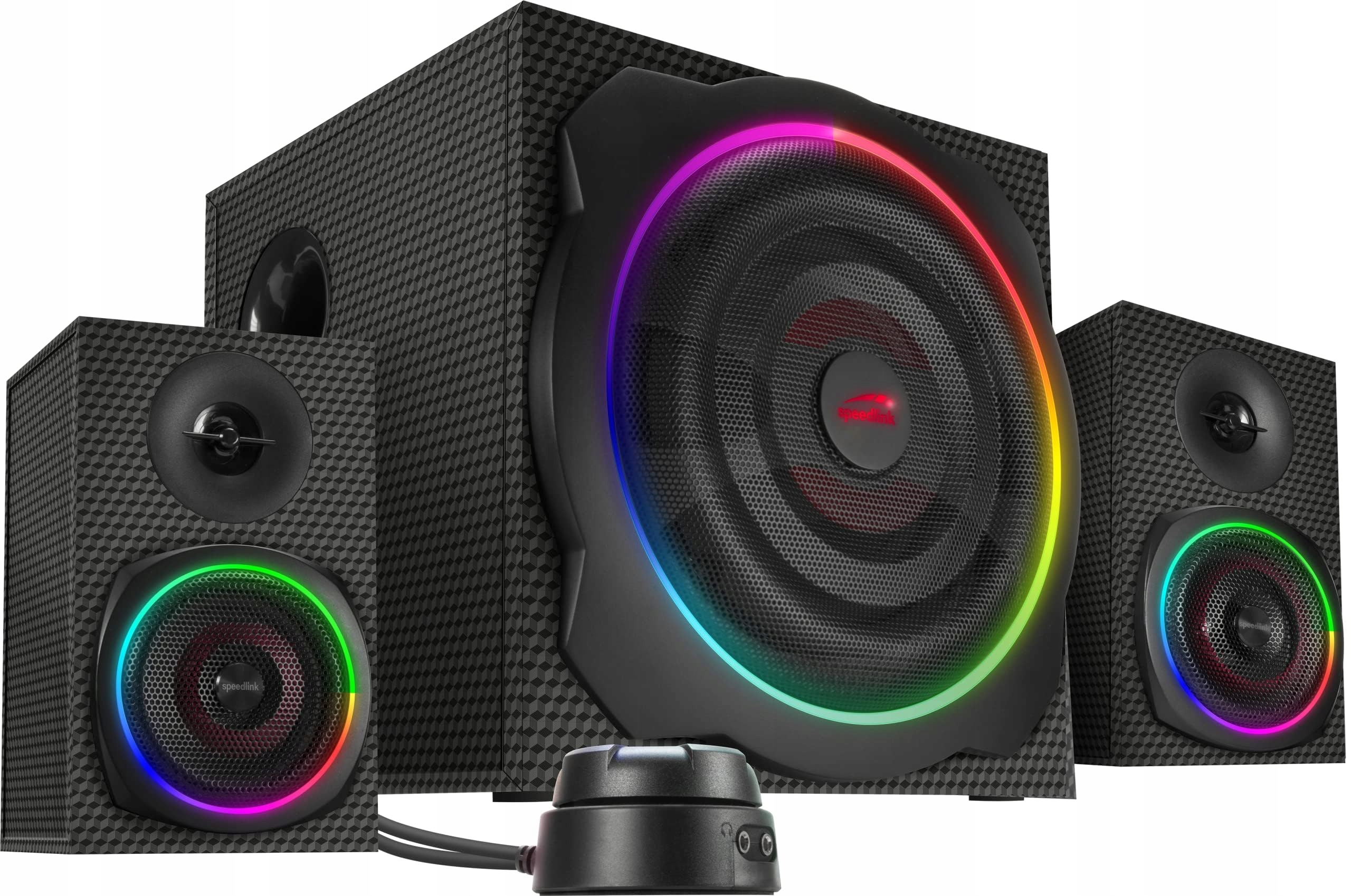 Speedlink Gravity Carbon Rgb 2.1 Audio systém, 120 W, čierny