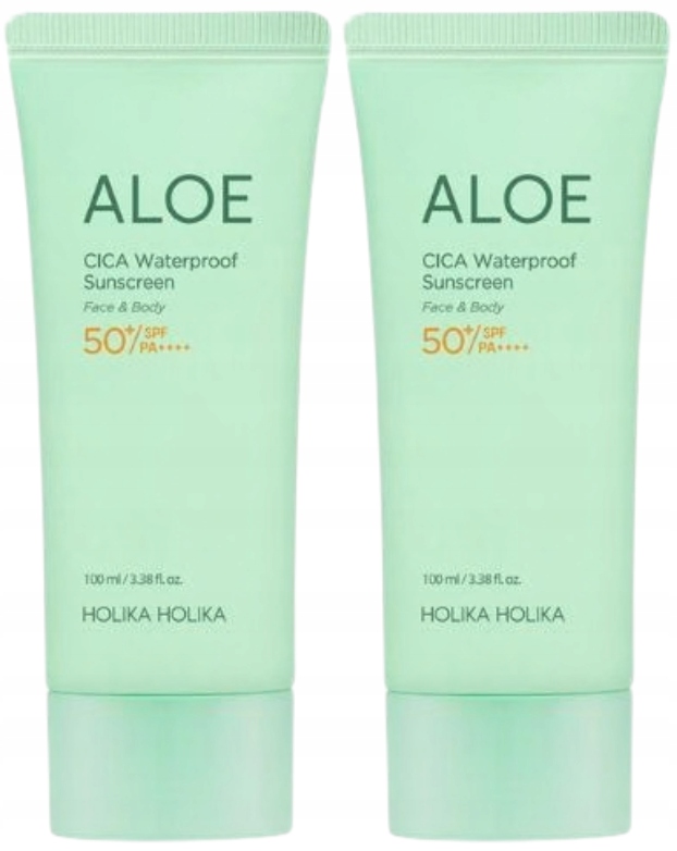 Holika Holika Aloe Waterproof Spf 50 opalovací krém 2x100 ml