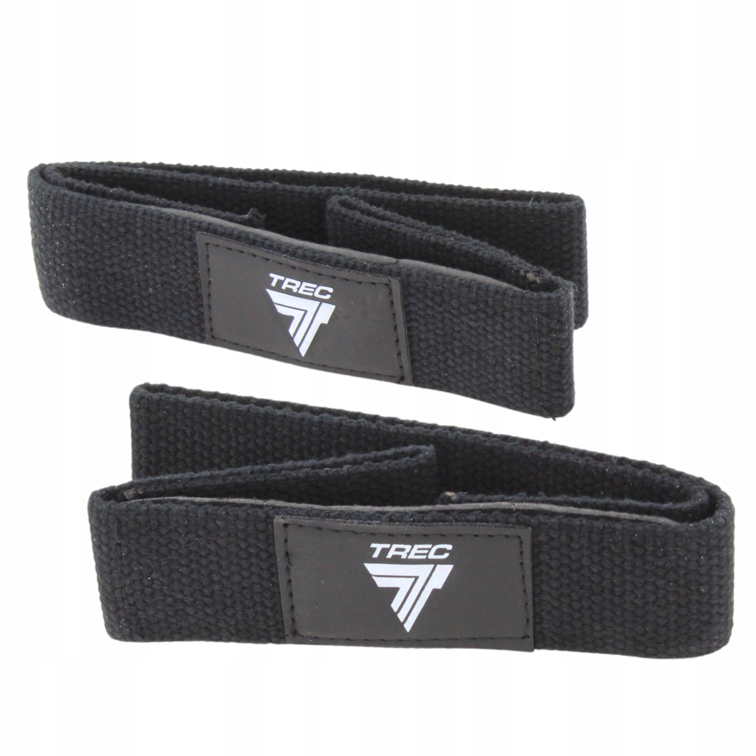TREC PASKI TRENINGOWE STRAPS UCHWYTY ZABEZPIECZAJĄCE DO MARTWEGO CIĄGU Kolor dominujący czarny