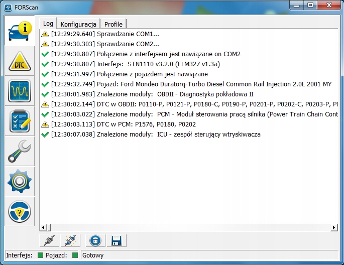 INTERFEJS VGATE vLINKER FS FORSCAN FORD MAZDA HSMS EAN (GTIN) 5904954300795