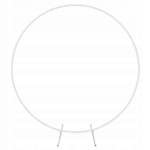 Rám Stojan Kolo Obruč Na Balóny Kov Bílý 2M Svaté Přijímání Svatební Hostina Stěna
