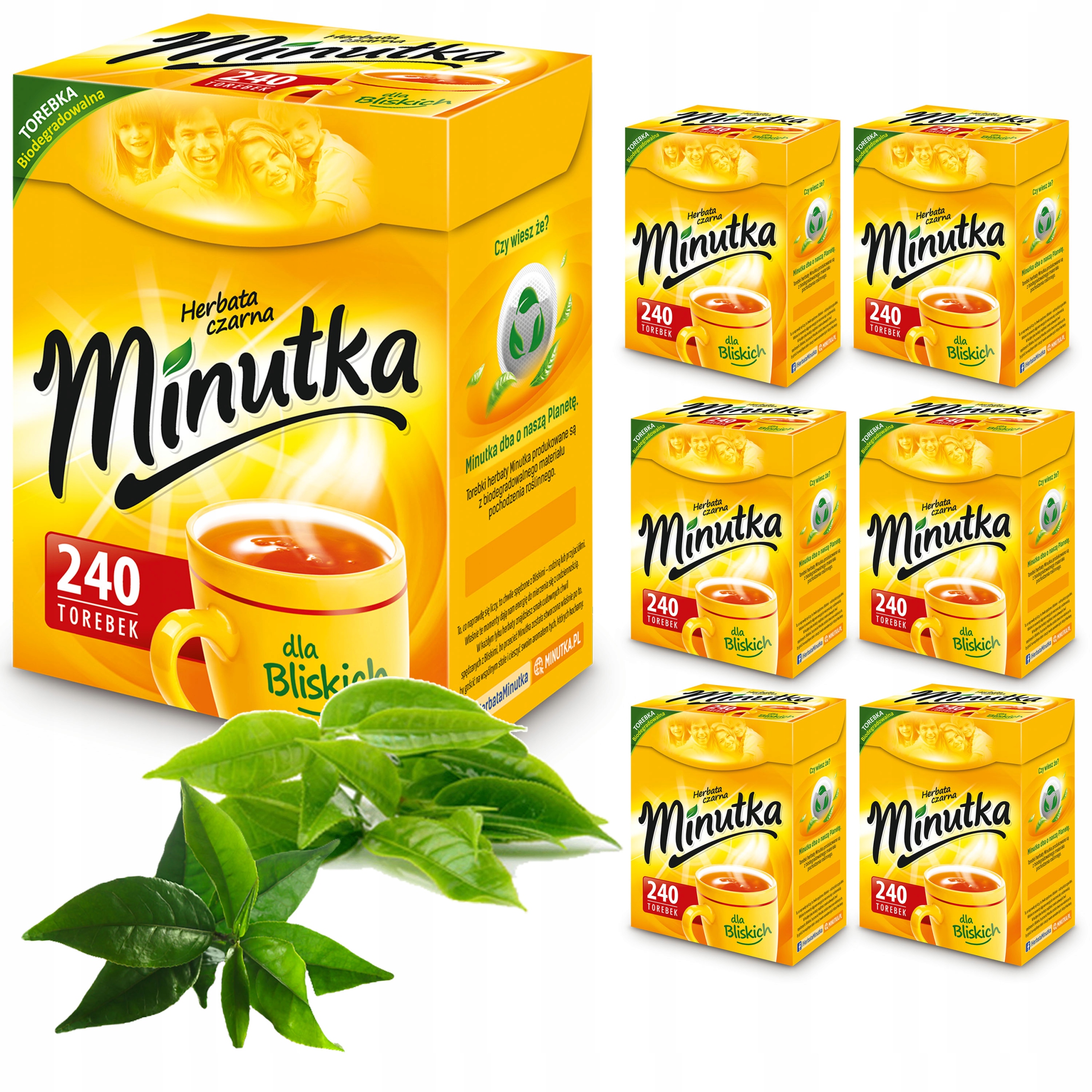 Zestaw Ekspresowa Herbata Czarna Minutka Polska 240T Minutka x 6 Sztuk