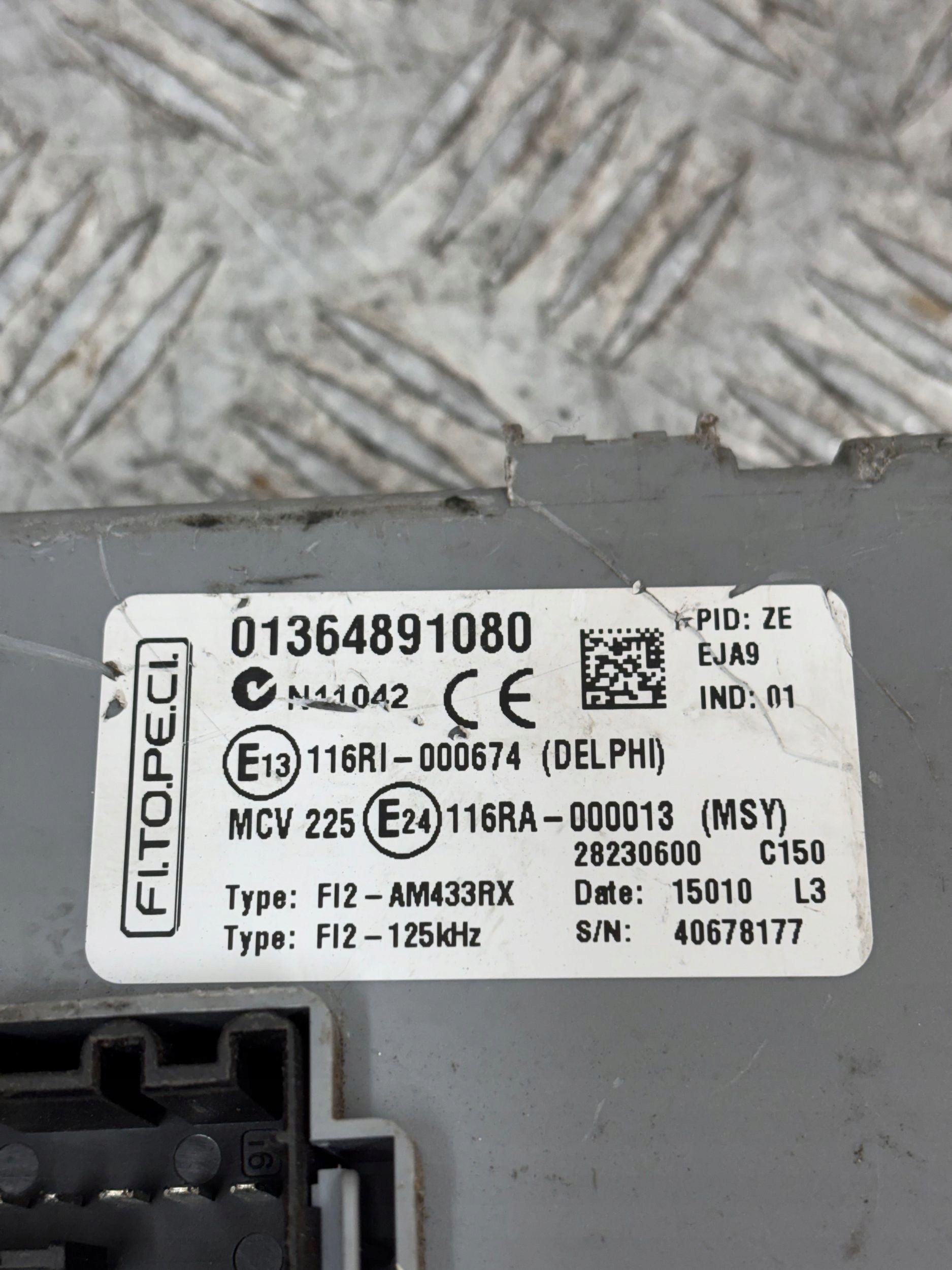 Module fusibles BSI BCM 01364891080