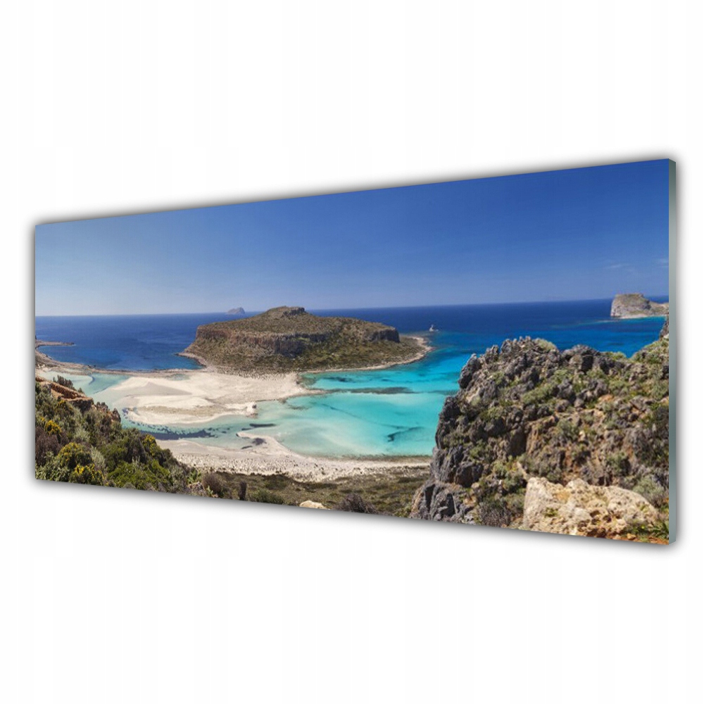 

Fotoobraz na ścianę 125x50 Wyspa Morze Plaża Góry
