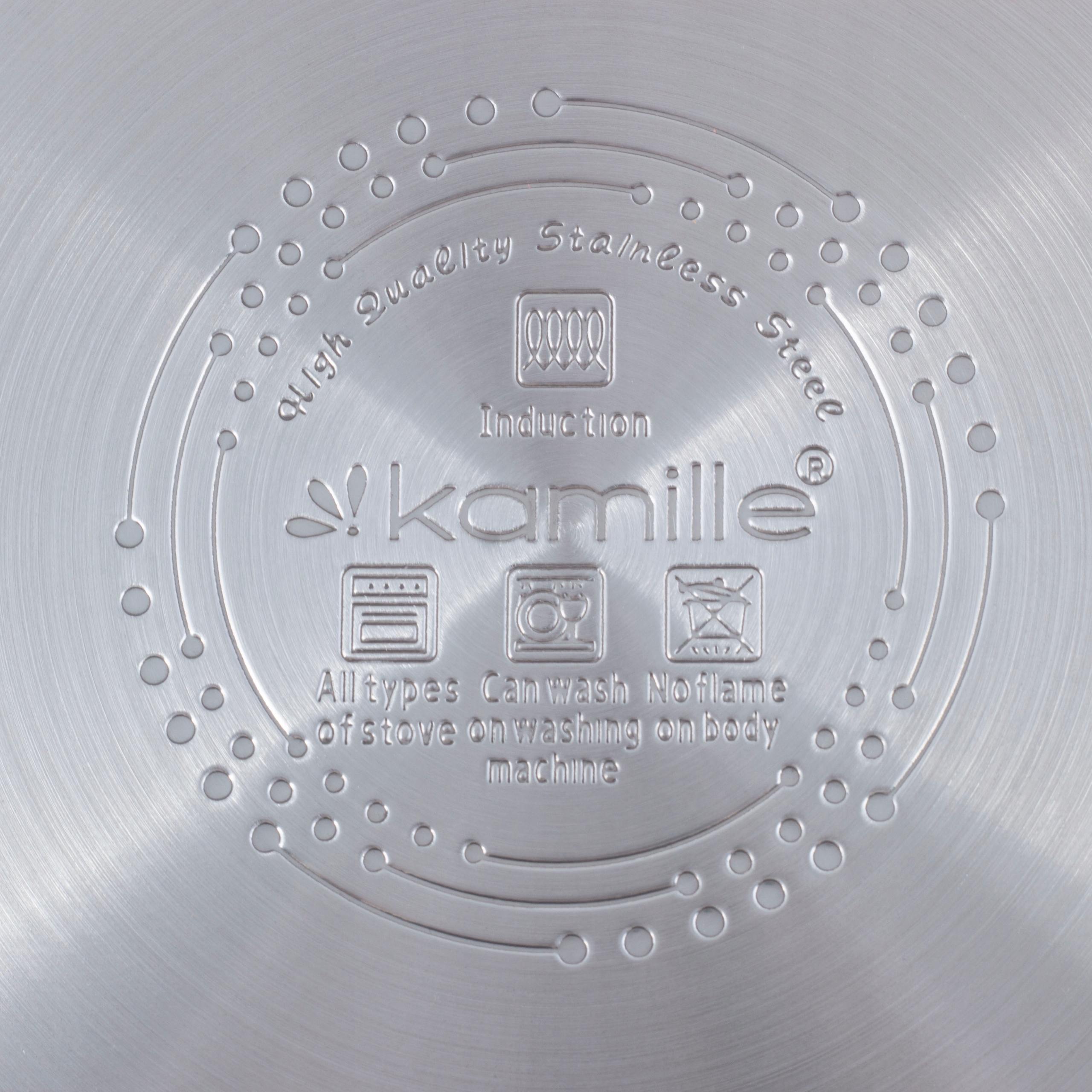 Zestaw garnków Kamille 4 el. Kolor srebrny