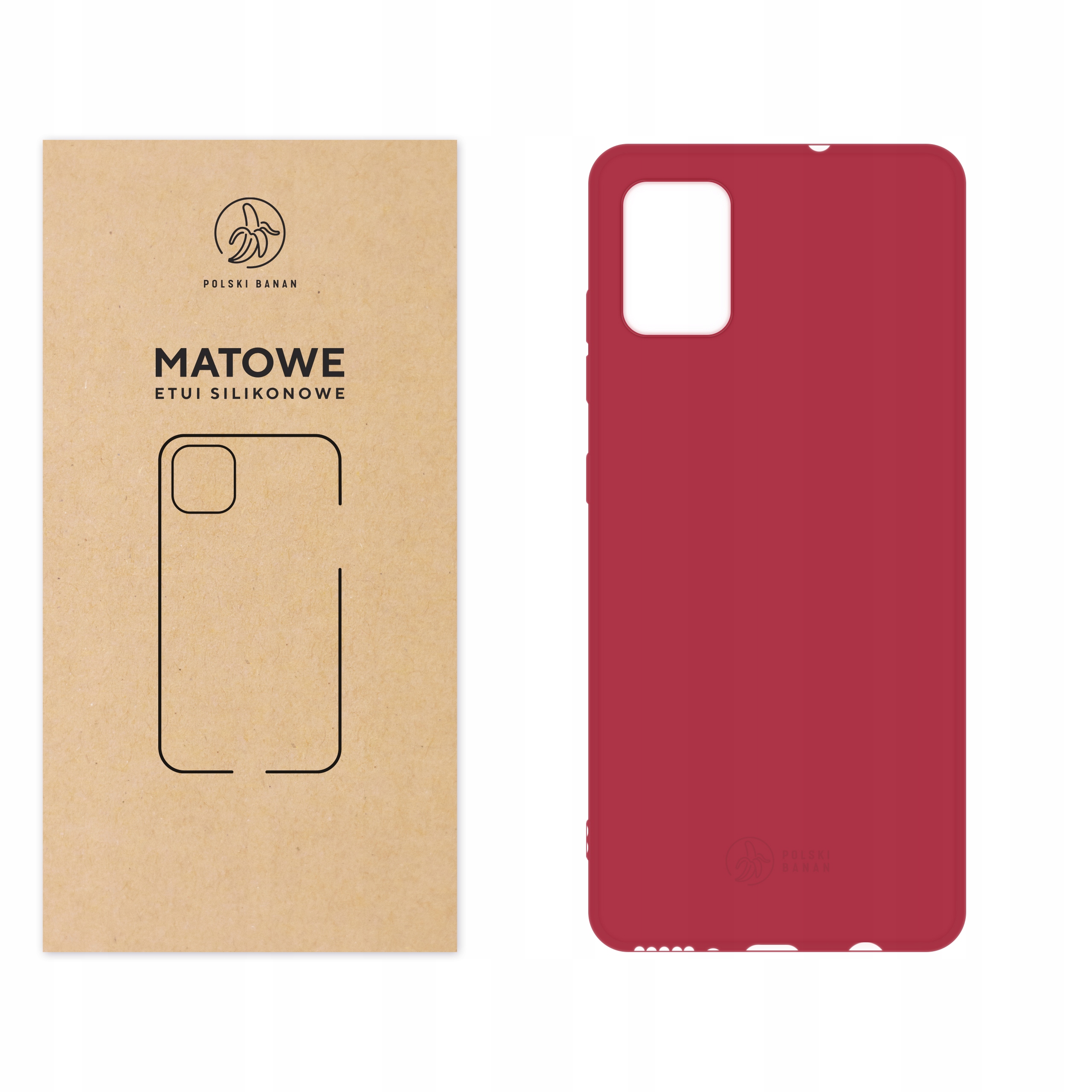 

Etui Matowe do Samsung A51 wiśniowe