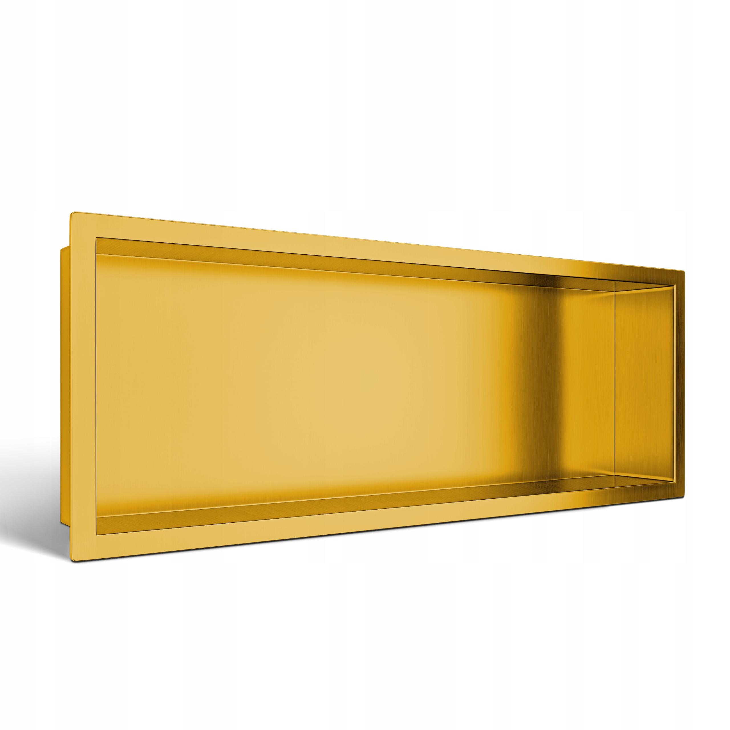 Výklenková polica z nehrdzavejúcej ocele zlatá 60x20x10 cm Wall-box One Gold