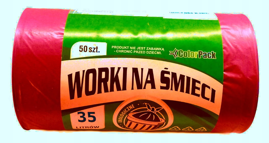 

Worki Na Smieci LD Czerwone 35L 50 Na Rolce