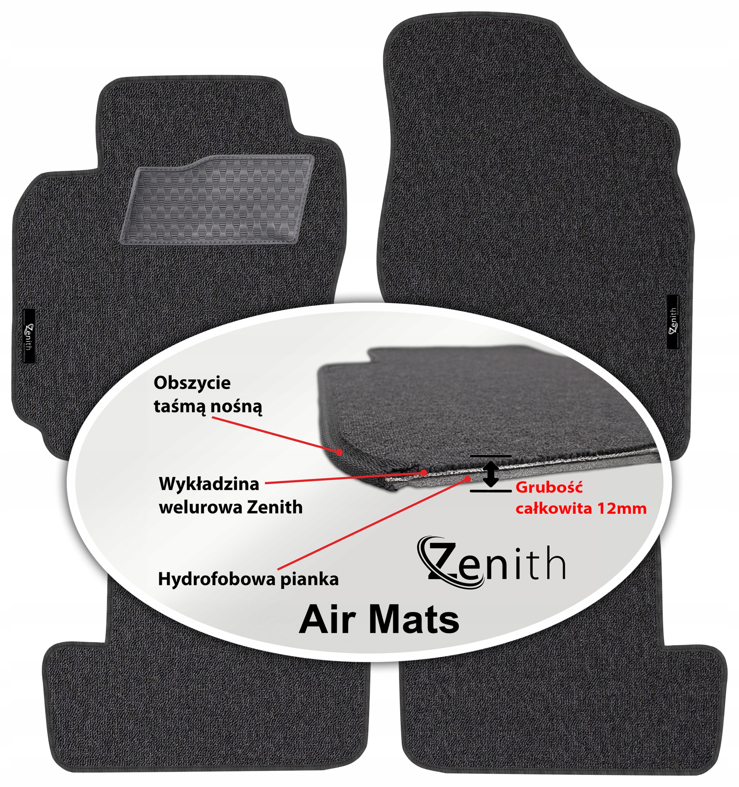 Toyota RAV4 II 5D 2000-2003 Velúrové koberčeky do auta Zenith Air Mats