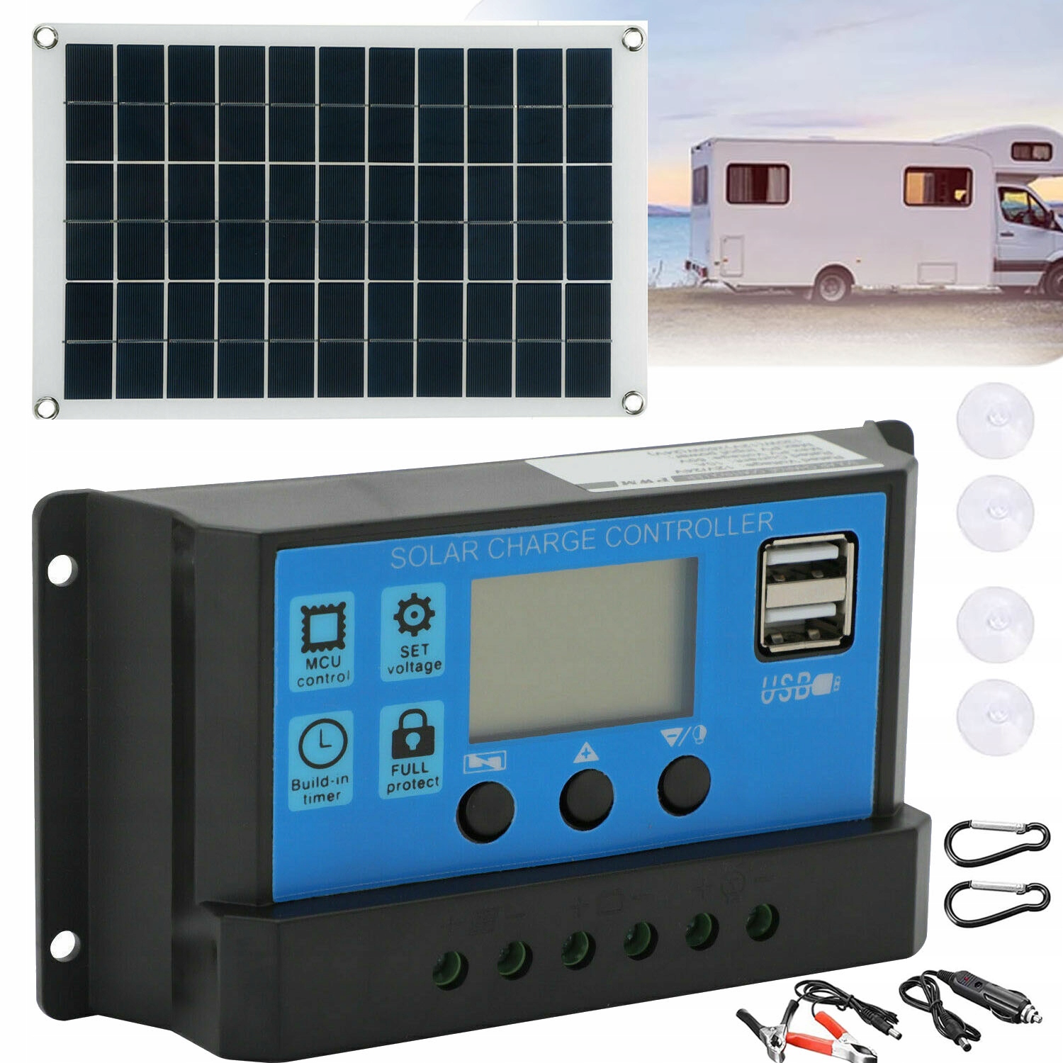 Panel Słoneczny, Z Kontrolerem, Wodoszczelne Ogniwa Słoneczne, Do Samochodu