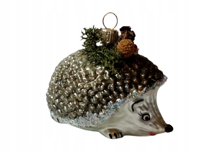 

Bombki Choinkowe Szklane Jeżyk 8x7cm