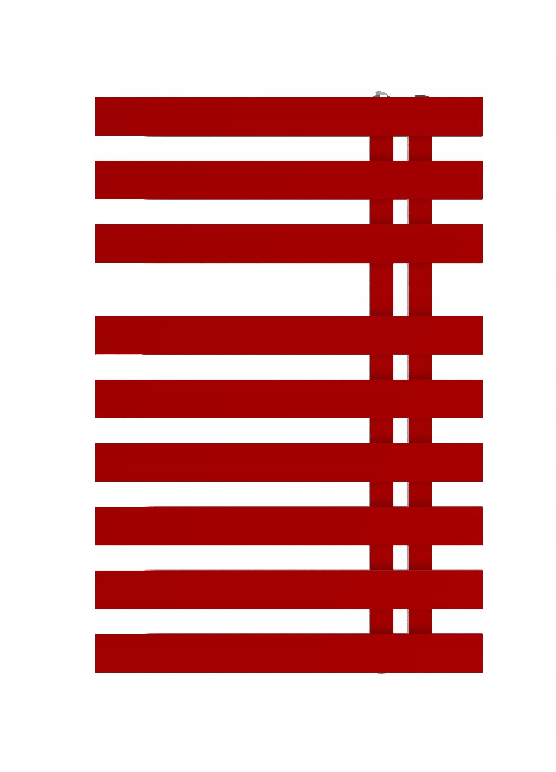 Kúpeľňový radiátor Cebu 1230x500 Červený Pravý