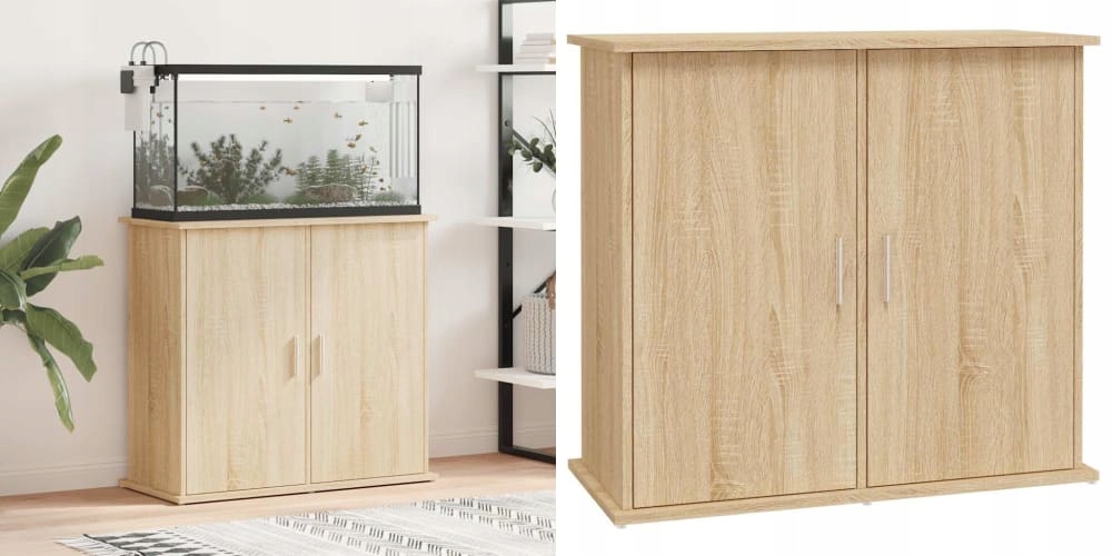 Levně Dub sonoma, skříňka pod akvárium, 81 x 36 x 73 cm