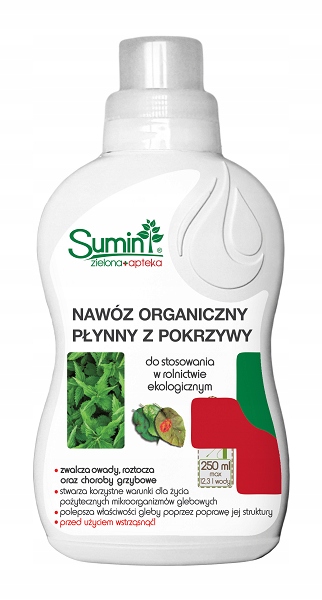 

Nawóz Organiczny Płynny z Pokrzywy 250 ml Sumin