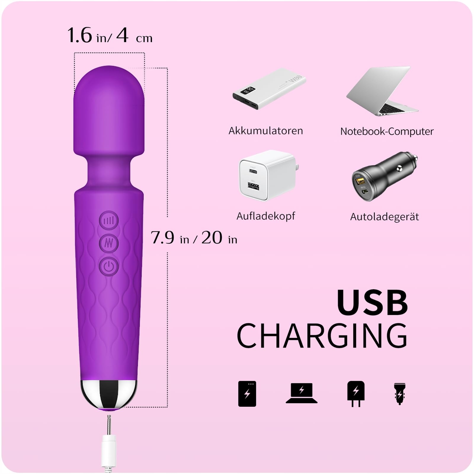 DILDO VIBRATOR Dla Kobiet 8 Intensywności 20 Częstotliwości — miniatura 7