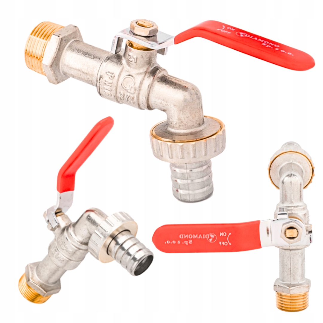 Zawór kulowy z dławikiem 3/4 kran ogrodowy