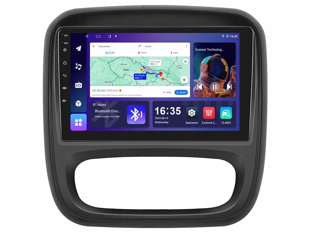 Isudar 2DIN autorádio T68B-IEV35 Android, Renault Trafic III /Opel Vivaro B