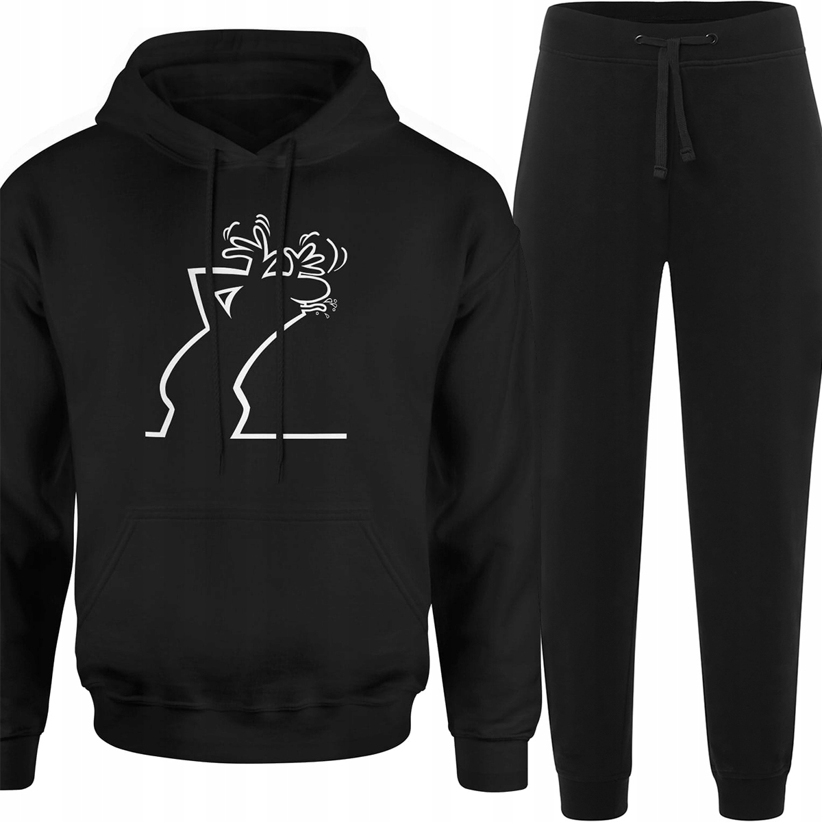 Teplákovka Pánský Komplet Pánské Tepláky Mikina S Vtipným Potiskem L