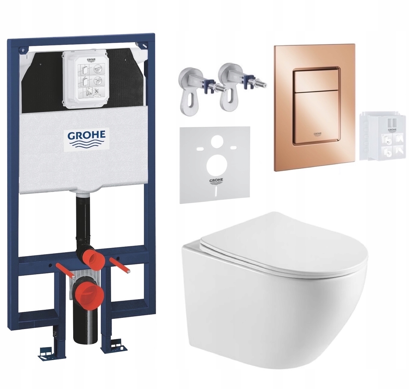 7v1 Wc Sada, Stelaz Grohe Slim Wc Miska Tornado Imprese Tlačidlo