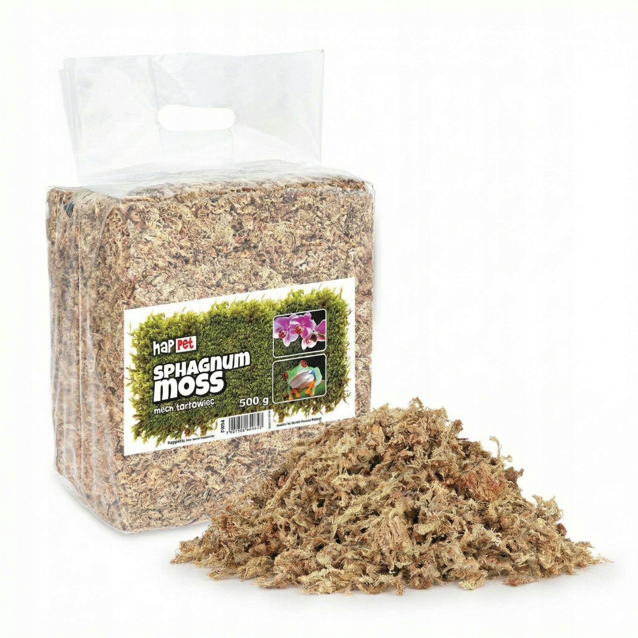 Rašelinový mech Sphagnum moss substrát spagmoss pro zakořenění terária 500 g