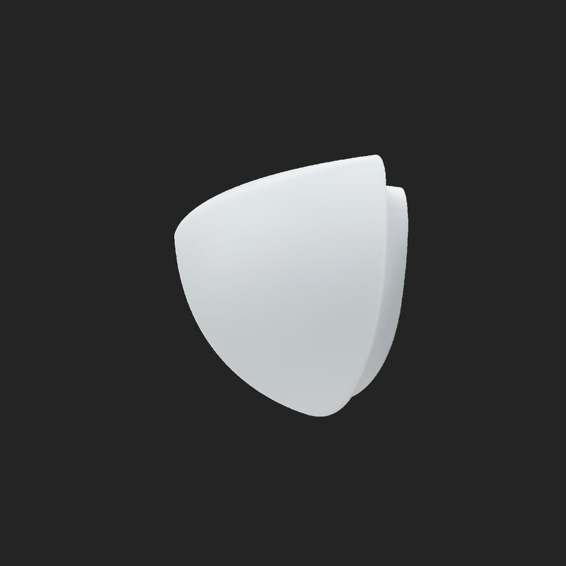 Osmont 59228 Nela 1 nástenné sklenené svietidlo biela IP43 3000 K 8W Led