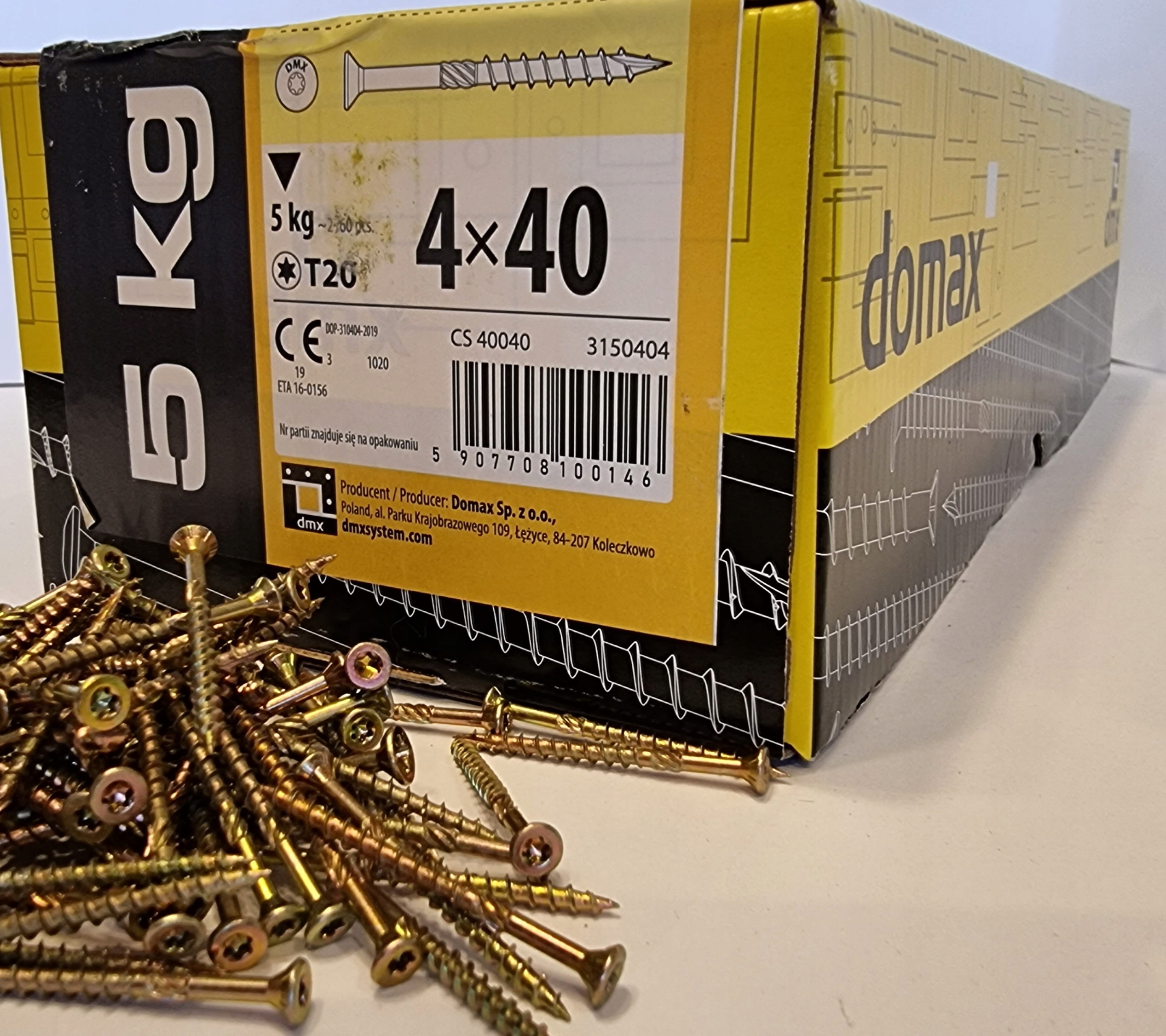 

Wkręty Ciesielskie Do Drewna 4x40 Stożkowe 5kg!!!