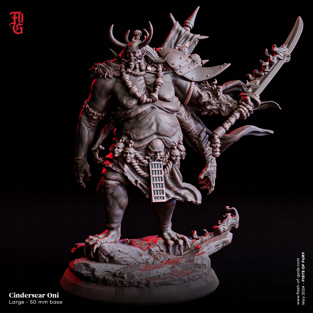 Cinderscar Oni Figurka RPG DnD Pathfinder