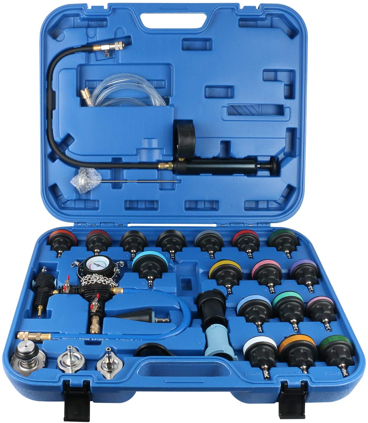 TESTER SZCZELNOSCI UKLADU CHLODZENIA 27el ZESTAW Producent code 0000