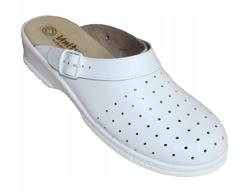 Klapki Damskie Medyczne Pofam 339DZ białe rozmiar 38