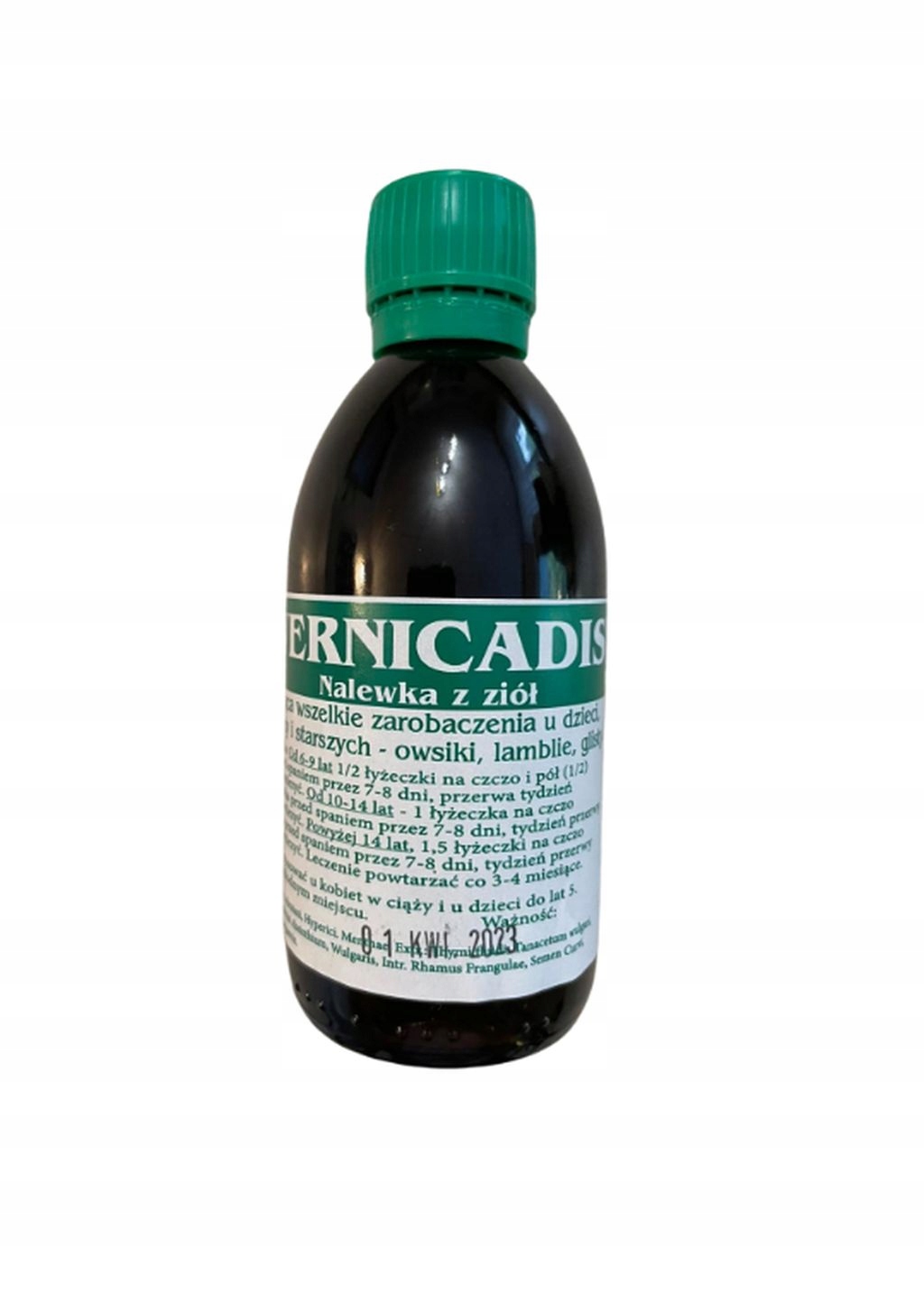 

Vernicadis pasożyty, owsiki, lamblie,glisty 100ml