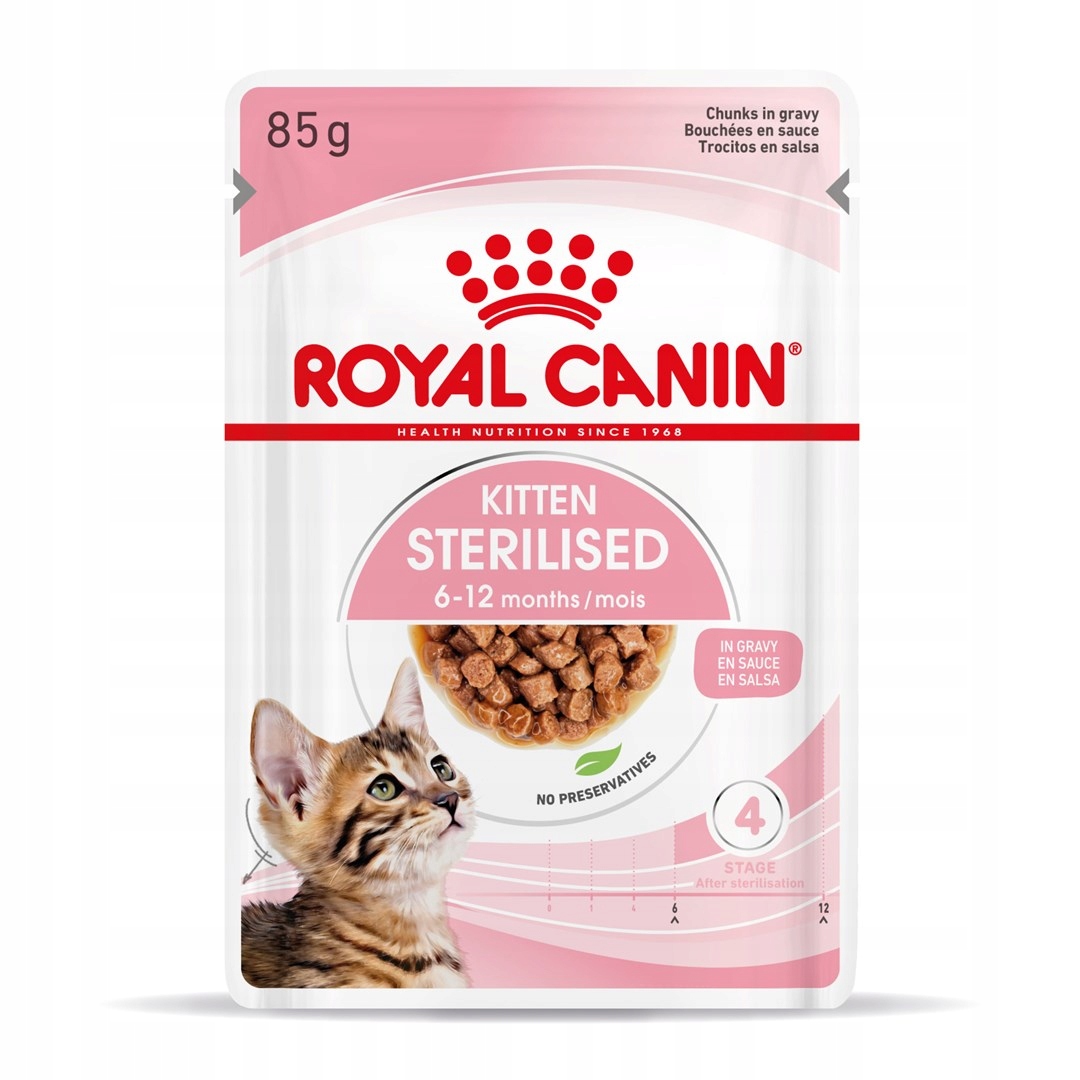 Levně Royal Canin Fhn Kitten Sterilised v omáčce vlhké krmivo pro koťata 12x85