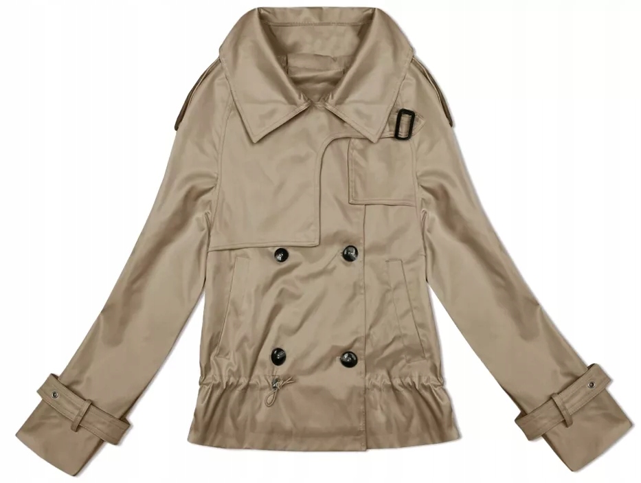 Jarní bunda 1802# Tmavě béžová XL (42)